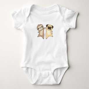 Sloth Pug Dog Dierenvrienden Sloth Dogs Romper