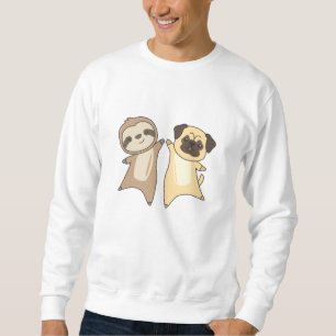 Sloth Pug Dog Dierenvrienden Sloth Dogs Trui