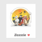 Sloth Pumpkin Halloween Costume Funny Sticker (Vel)