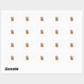 Sloth Pumpkin Halloween Hart Sticker (Vel)
