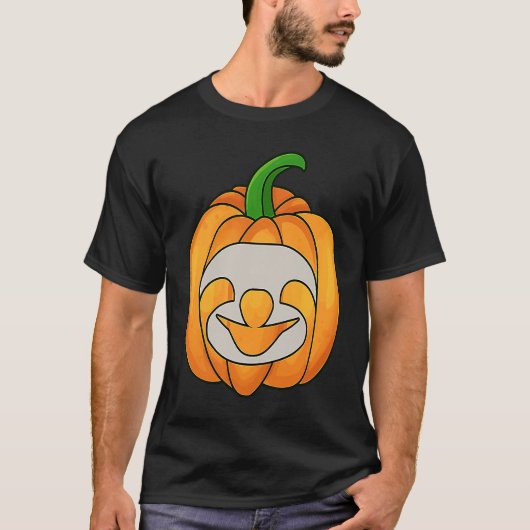 Sloth Pumpkin Halloween Sloth Themed Halloween T-shirt (Voorkant)