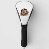 sloth pumpkin Halloween sticker style 2 Classic T- Golfheadcover (Voorkant)