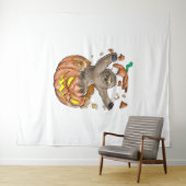 Sloth Pumpkin Halloween Wandkleed (In Situ (horizontaal))