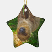 Sloth Rainforest Gifts Keramisch Ornament (Links)