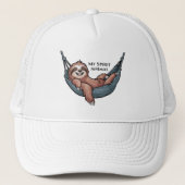 Sloth Relaxing Hat Trucker Pet (Voorkant)