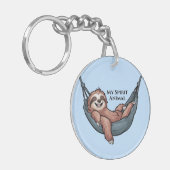 Sloth Relaxing Sleutelhanger (Voorkant Links)