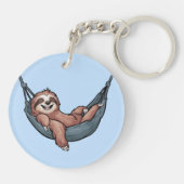 Sloth Relaxing Sleutelhanger (Achterkant)