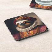 Sloth Renaissance King Bier Onderzetter (Linkerzijde)