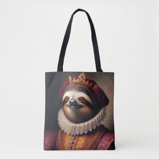 Sloth Renaissance King Tote Bag (Voorkant)