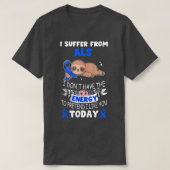 Sloth Ribbon I Suffer From ALS Awareness  T-shirt (Design voorkant)