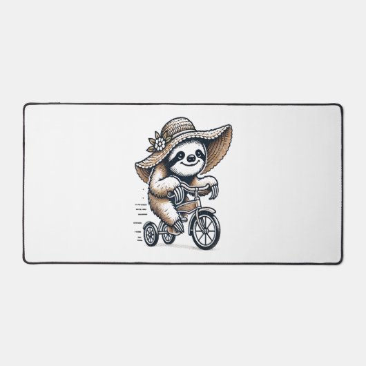 Sloth Riding Bike Bureaumat (Voorkant)