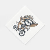 Sloth Riding Bike Servet (Hoek)
