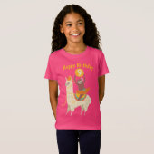 Sloth Riding Llama Birthday Custom T-shirt (Voorkant volledig)