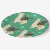 Sloth Riding Llama Birthday Papieren Bordje (Gekanteld)