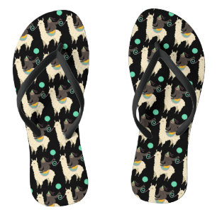 Sloth Riding Llama Birthday Teenslippers