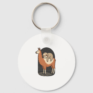 Sloth Riding Llama Sleutelhanger