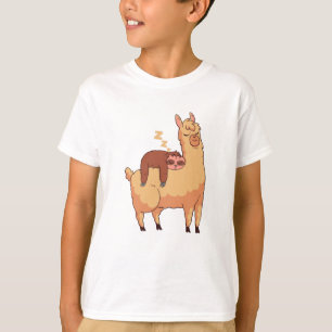 Sloth Riding Llama T-shirt