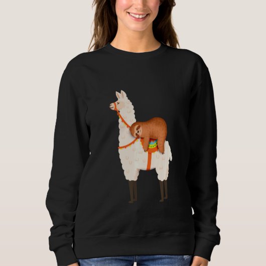 Sloth Riding Llama Trui (Voorkant)