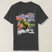 Sloth Riding TRex Dinosaur T-shirt (Design voorkant)