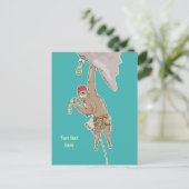 Sloth Rock Climber Trad-uitrusting Briefkaart (Staand voorkant)