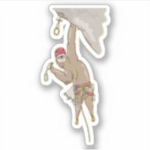 Sloth Rock Climber Trad-uitrusting Sticker (Voorkant)