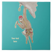 Sloth Rock Climber Trad-uitrusting Tegeltje (Voorkant)