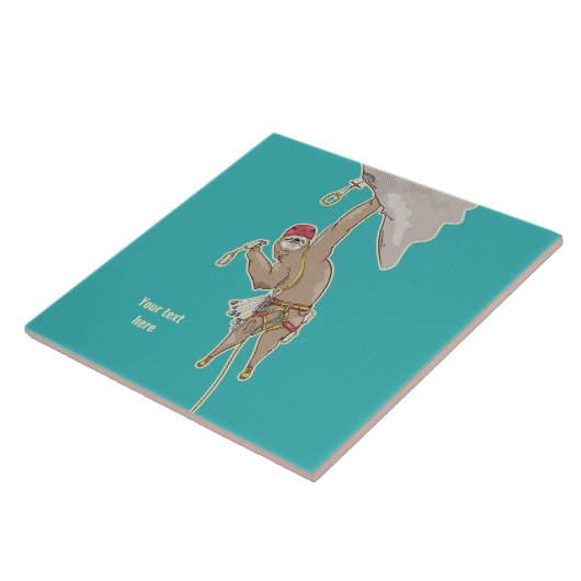 Sloth Rock Climber Trad-uitrusting Tegeltje (Zijkant)