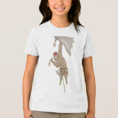 Sloth Rock Climber Trad-uitrusting Tri-Blend Shirt (Voorkant)