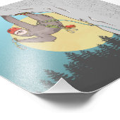 Sloth Rock climbing Foto Afdruk (Hoek)