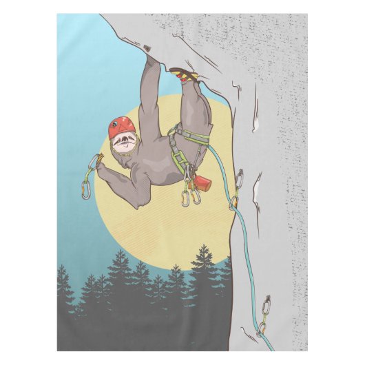 Sloth Rock climbing Tafelkleed (Voorkant)
