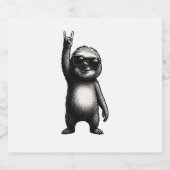 Sloth Rocking Dance Sparkling Wijnetiket (Enkel label)