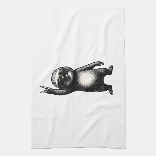Sloth Rocking Dance Theedoek (Verticaal)