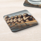 Sloth Roeiteam Bier Onderzetter (Linkerzijde)