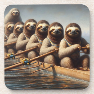 Sloth Roeiteam Bier Onderzetter