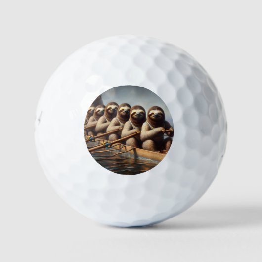 Sloth Roeiteam Golfballen (Voorkant)