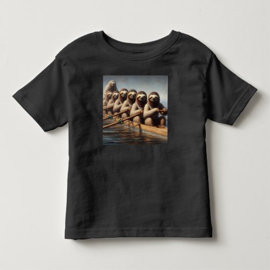 Sloth Roeiteam Kinder Shirts (Voorkant)