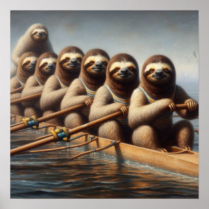 Sloth Roeiteam Poster