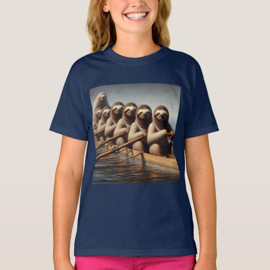 Sloth Roeiteam T-shirt (Voorkant)