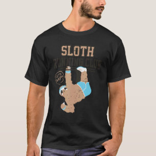 Sloth Running Club Laten we Nap Sloth Runner T-shirt