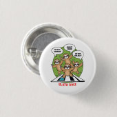 Sloth Running Ronde Button 3,2 Cm (Voorkant /achterkant)