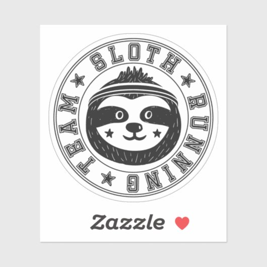 Sloth Running Sticker (Vel)