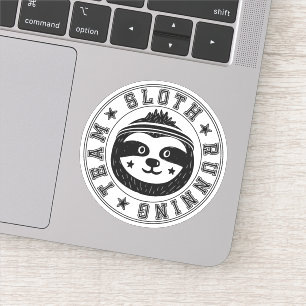 Sloth Running Sticker