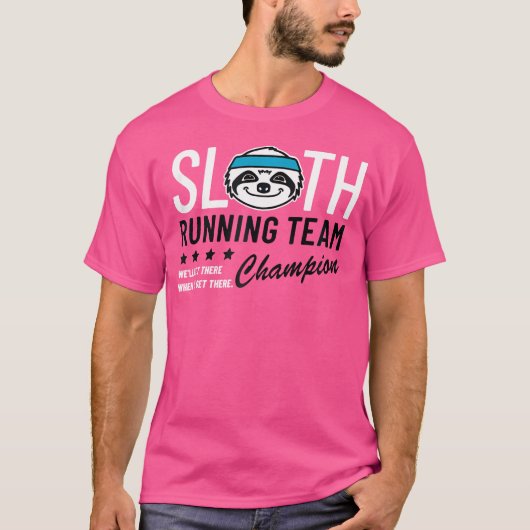 Sloth Running Team Champion T-shirt (Voorkant)