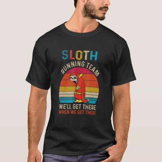 Sloth Running Team We komen er als we de T-shirt (Voorkant)