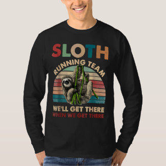 Sloth Running Team We krijgen er grappig S T-shirt