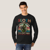  Sloth Running Team We zullen er komen T-shirt (Voorkant volledig)