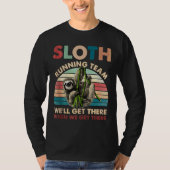  Sloth Running Team We zullen er komen T-shirt (Voorkant)