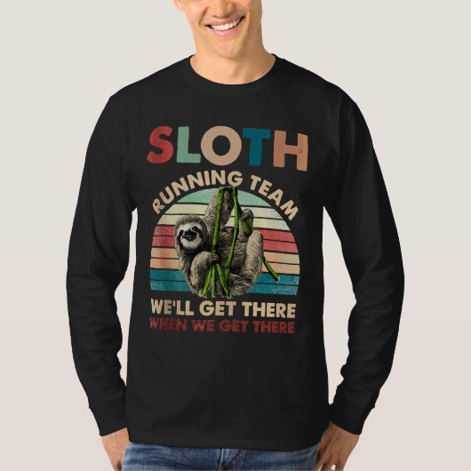 Sloth Running Team We zullen er komen T-shirt (Voorkant)