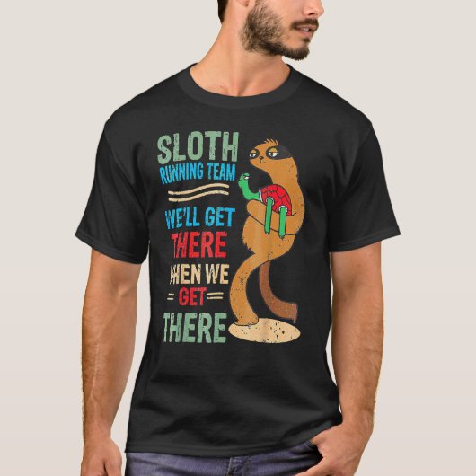 Sloth Running Team WEU2019LL kom er als we T-shirt (Voorkant)