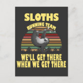 sloth-runteam, we zullen er komen als we ... briefkaart (Voorkant)